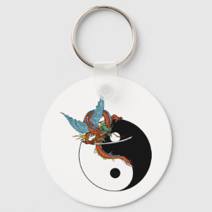 Dragon Ying Yang Key Ring