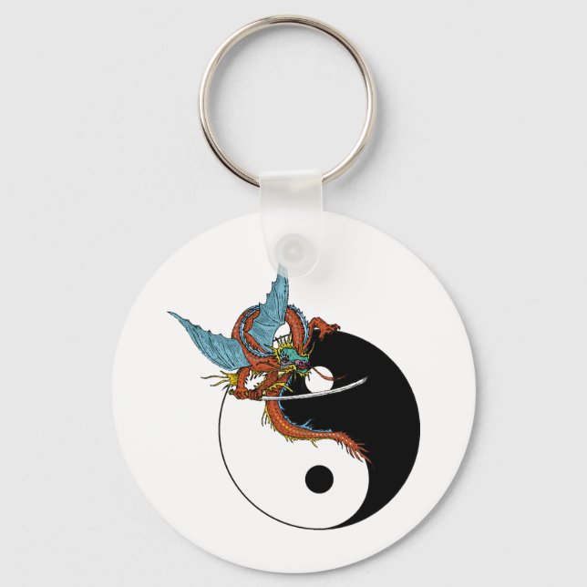 Dragon Ying Yang Key Ring (Front)