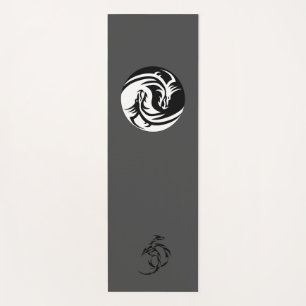 Dragon yoga mat, Yin and yang, Yin and yang yoga Yoga Mat