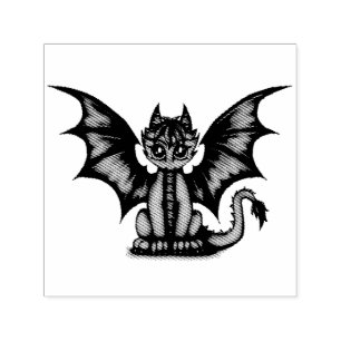 Dragonbaby blue self-inking stamp