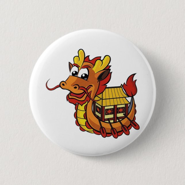 Dragonboat 6 Cm Round Badge (Front)