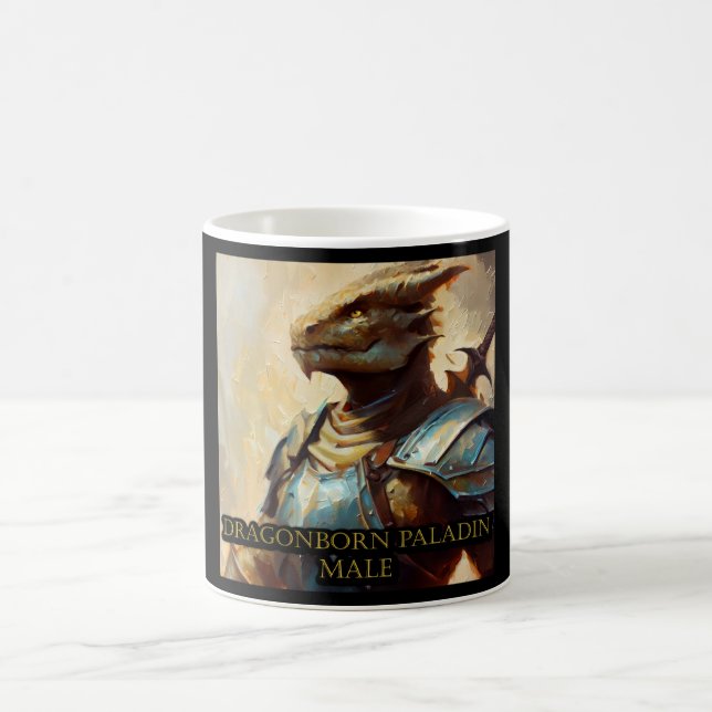 Dragonborn Paladin Male Coffee Mug (Center)
