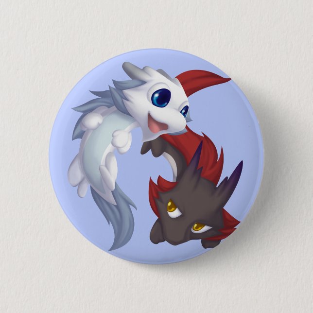 DragonBros 6 Cm Round Badge (Front)