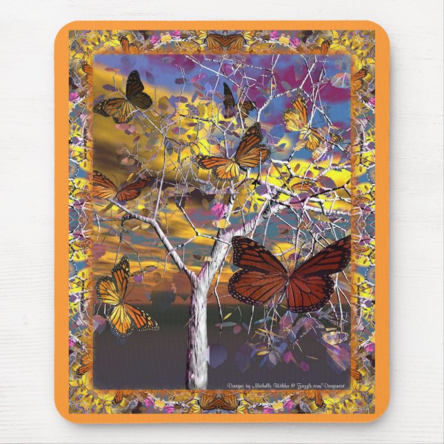 Dragoncats Butterfly Fantasy Mousepad (Front)