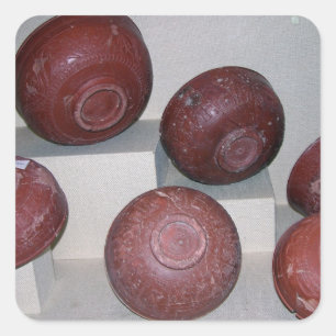 Dragondorff cups, c.150 BC (pottery) Square Sticker
