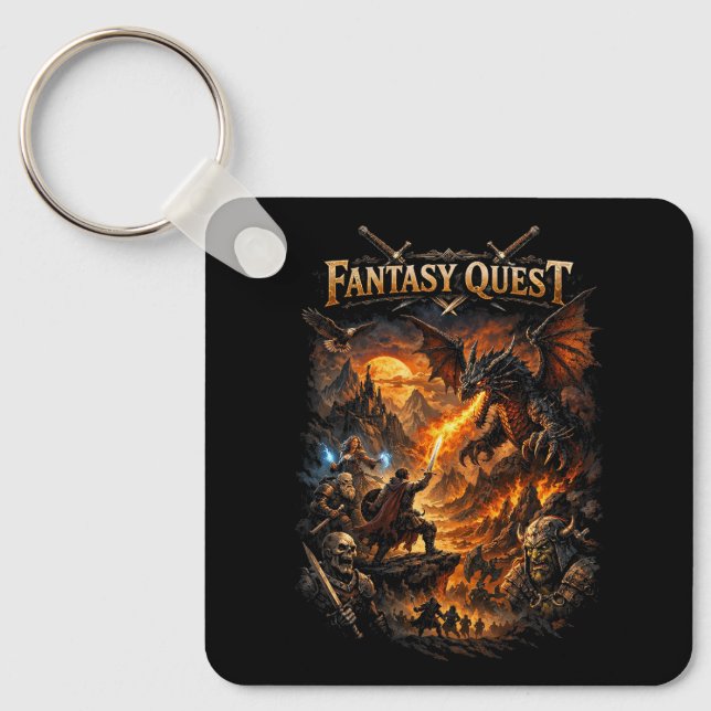 Dragonfire Quest Key Ring (Front)