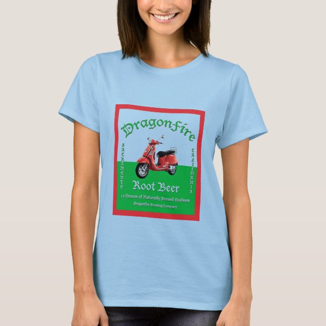 DragonFire Root Beer women's shirt (Front)