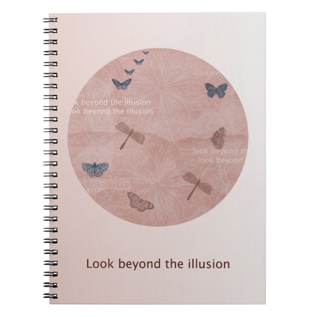Dragonflies and Butterflies Spiral Notebook (Front)