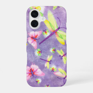 Dragonflies and Lightning Bugs iPhone 16 Case