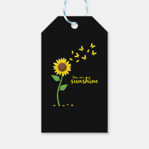 Dragonflies and Sunflower You Are My Sunshine (1) Gift Tags
