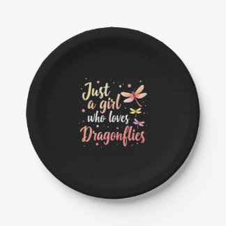 Dragonflies Animals Women Gift Idea Dragonfly (2) Paper Plate