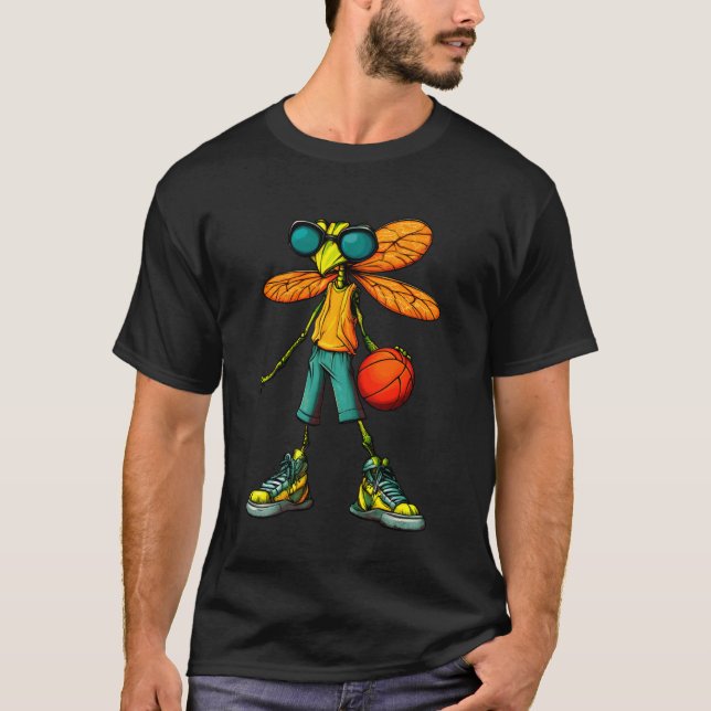 Dragonflies Basketball T-Shirt (Front)