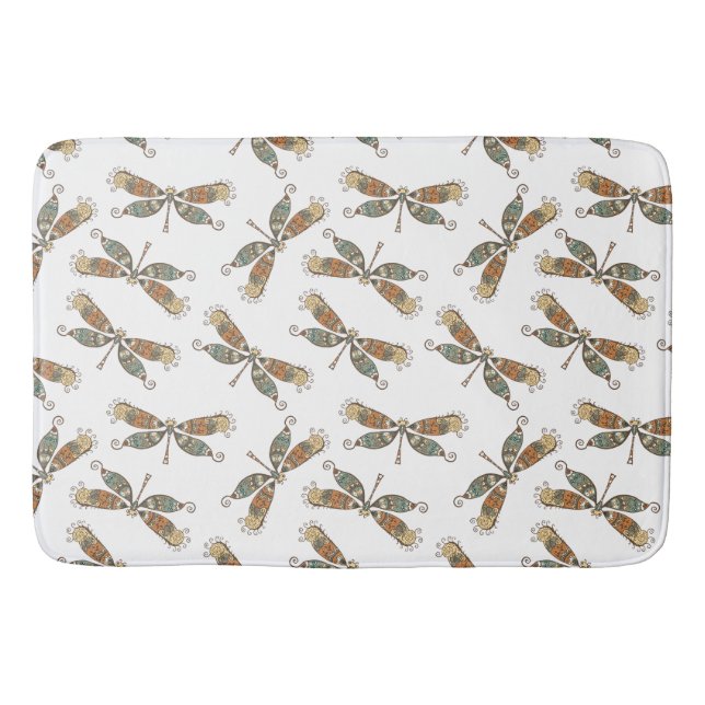 Dragonflies Bath Mat (Front)