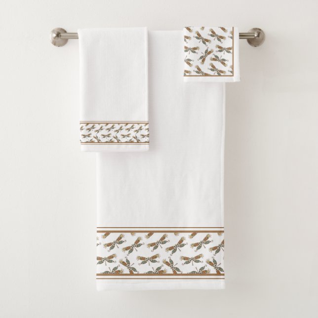 Dragonflies Bath Towel Set (Insitu)