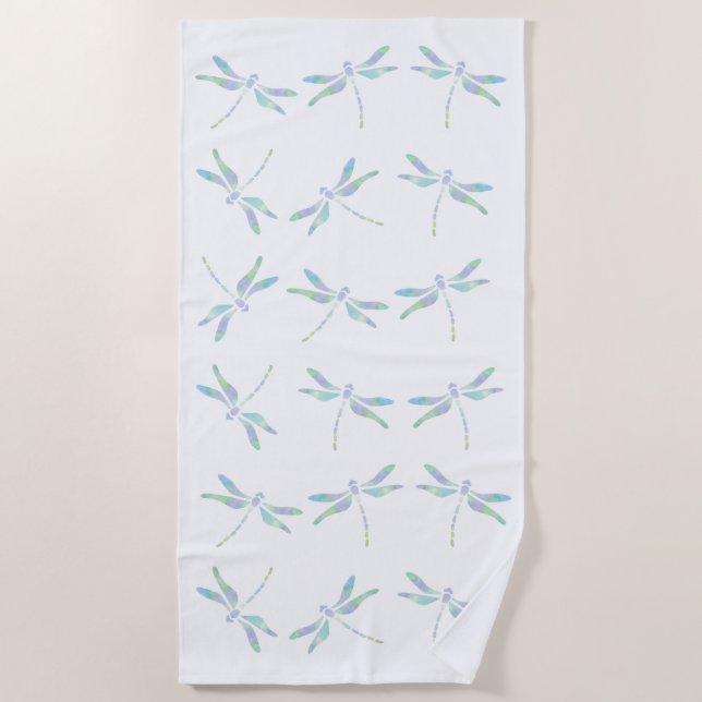 Dragonflies Beach Towel (Front)
