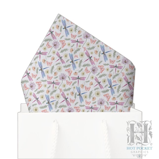 Dragonflies & Butterflies Tissue Paper (Creator Uploaded)
