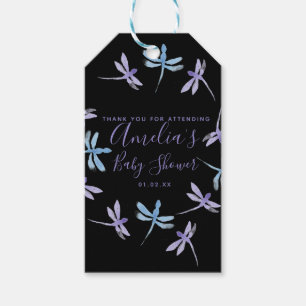 Dragonflies Hand Painted Baby Shower  Gift Tags