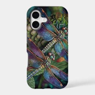 Dragonflies in a Colourful Garden