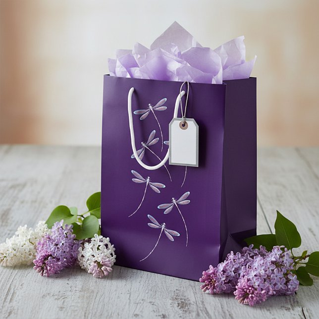 Dragonflies in flight medium gift bag (Creator Uploaded)
