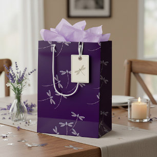 Dragonflies in flight medium gift bag