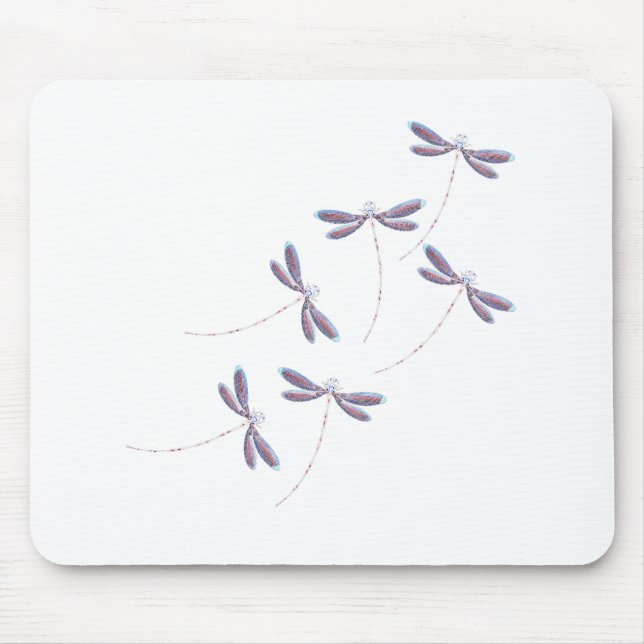 Dragonflies in flight mouse pad (Front)