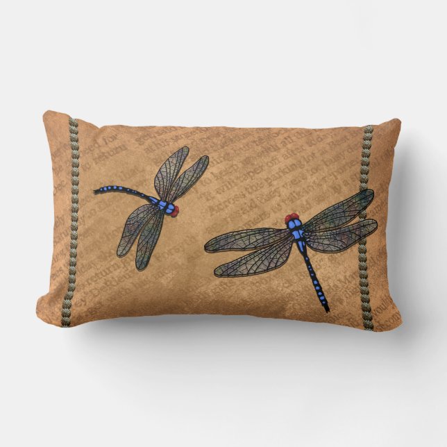 Dragonflies Lumbar Cushion (Front)