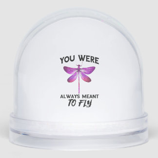 Dragonflies Nature Insect Always Meant To Fly Drag Snowglobe
