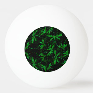 Dragonflies Neon Green Ping Pong Ball