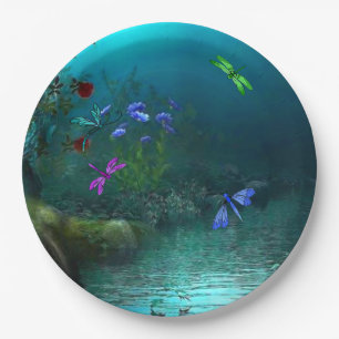 Dragonflies  paper plate