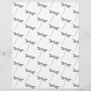 Dragonflies pattern origami paper