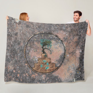 Dragonflies playing on the mountain. fleece blanket