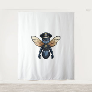 Dragonflies police  tapestry