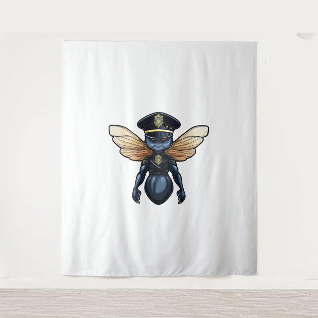 Dragonflies police  tapestry (Front)