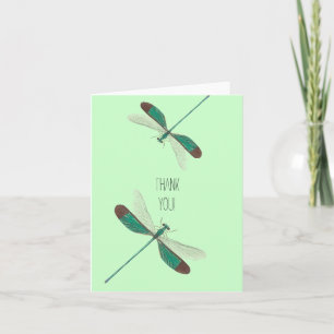 Dragonflies Thank You Card