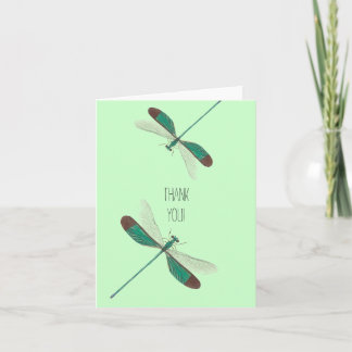 Dragonflies Thank You Card