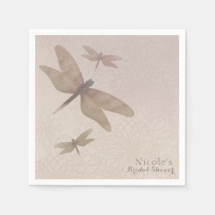 Dragonflies Vintage Dragonfly Chic Elegant Custom Napkin