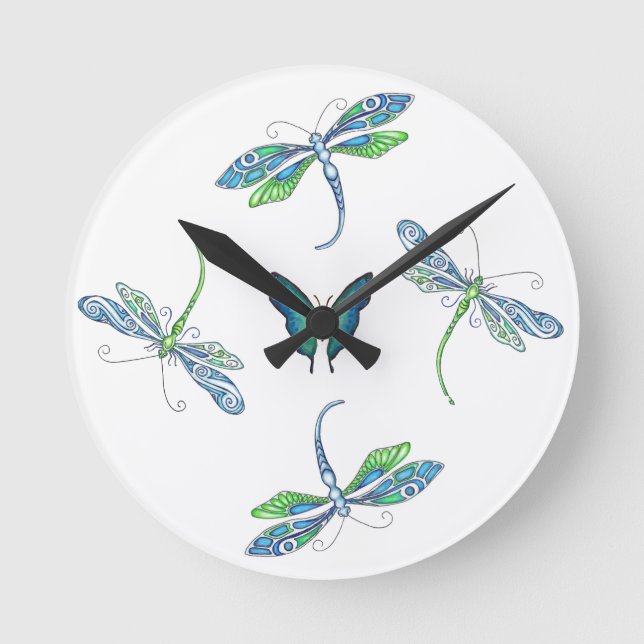 Dragonflies Wall Clock (Front)