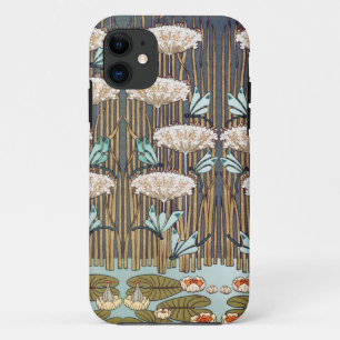 Dragonflies Water Lilies Marsh Art Nouveau Case-Mate iPhone Case
