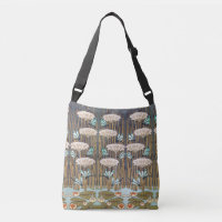 Dragonflies Water Lilies Marsh Art Nouveau