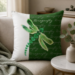 Dragonfly 20"x20" Throw Pillow