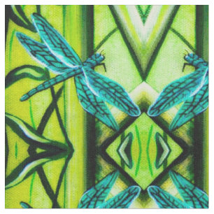 Dragonfly Abstract Fabric