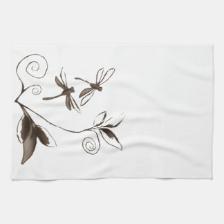 Dragonfly Abstract Tea Towel