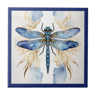 Dragonfly Alcohol Ink  Tile
