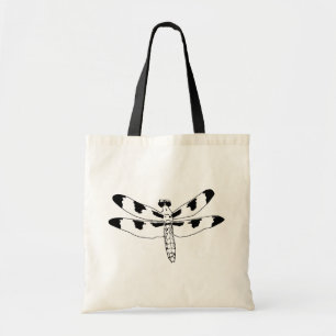 Dragonfly and Flower Tote Bag