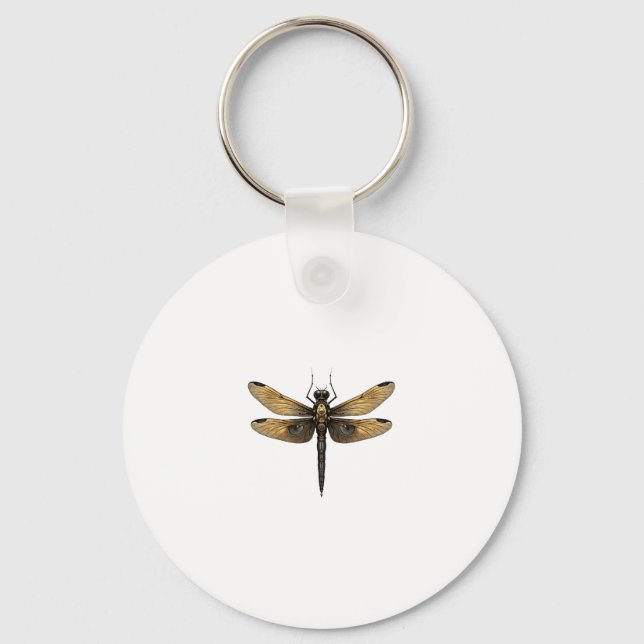 Dragonfly Animal Art Graphic Dragonfly (1) Key Ring (Front)