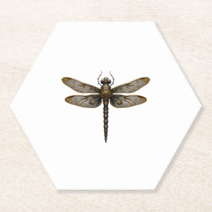 Dragonfly Animal Art Graphic Dragonfly (2) Paper Coaster