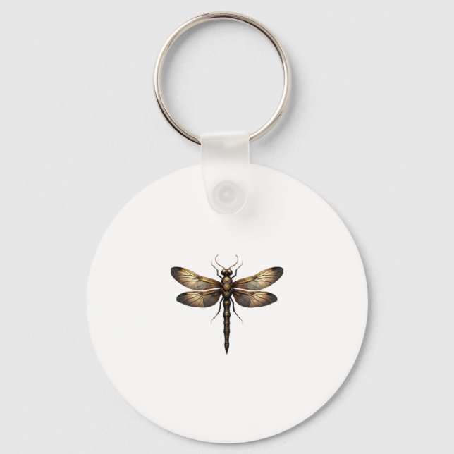 Dragonfly Animal Art Graphic Dragonfly (4) Key Ring (Front)