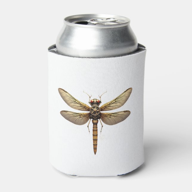 Dragonfly Animal Art Graphic Dragonfly Can Cooler (Can Front)