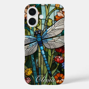 Dragonfly art boho floral botanical  iPhone 16 case