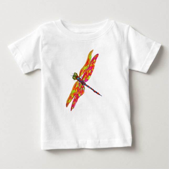 Dragonfly art illustration baby T-Shirt (Front)